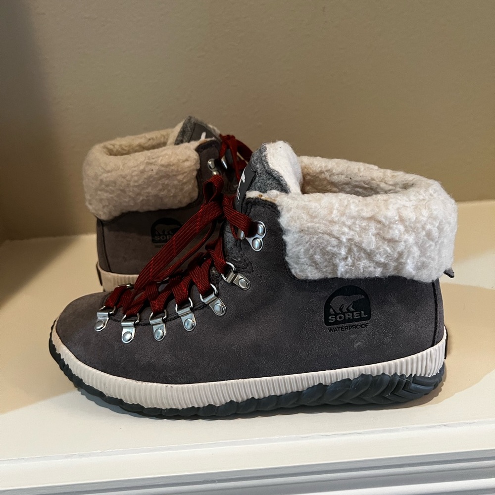 Sorel Out N About Plus Conquest Waterproof 'Quarry' NL3406-052 Winter Boots